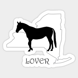 New York Horse Lover Gift Sticker